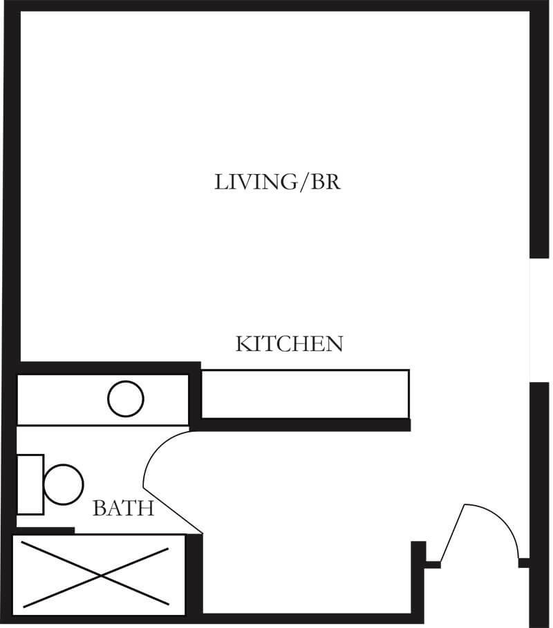 Studio 352 sq ft (1)