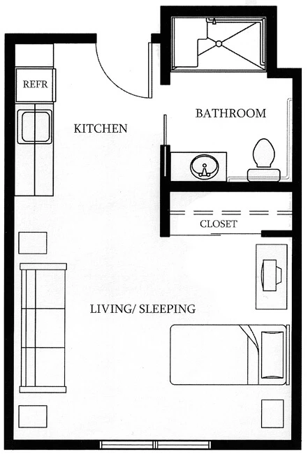 SW Studio 376 SQFT (1)