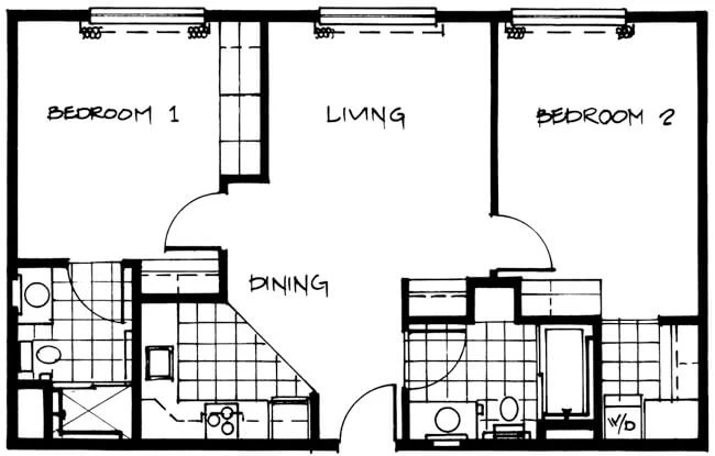 CM Two Bedroom 795 SQFT (1)