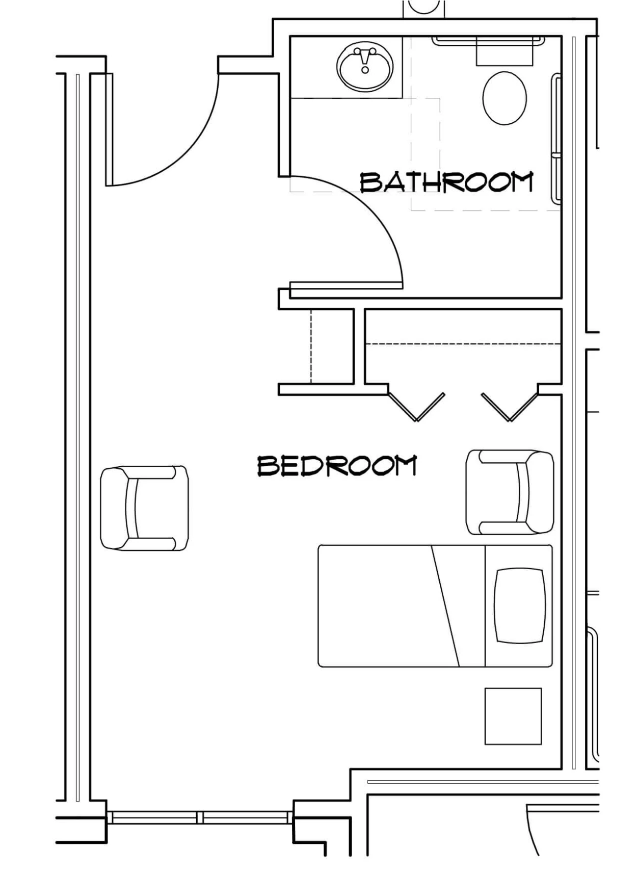 Private MC studio 247 sq ft